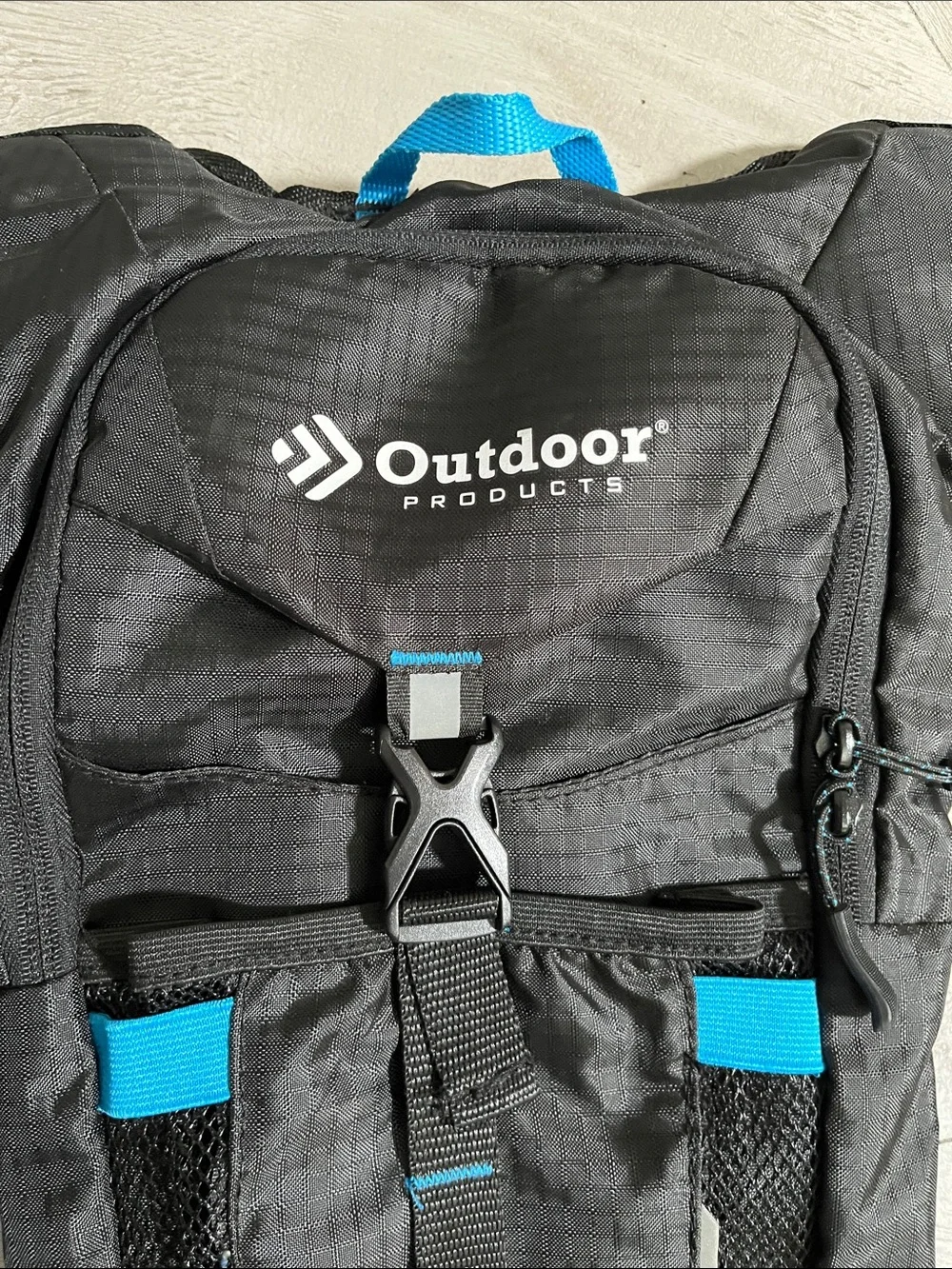 Outdoor Products Black and Blue Hydration Backpack No Bladder